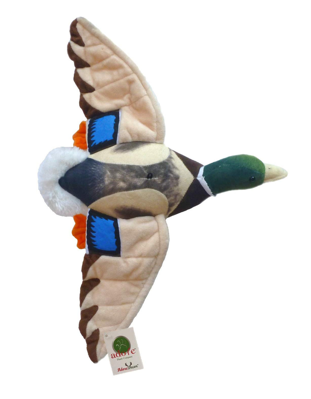 Adore Plush Drake Duck walltoy with hanging loop for easy ceiling display.