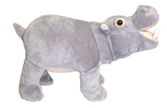 Adore Plush Hippo sound box—press to hear a farting sound during play.