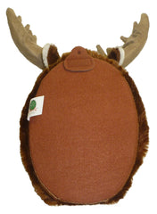 Adore Plush Yukon Moose walltoy back view, easy wall mounting with loop