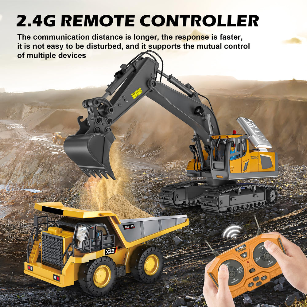 ADTHLIER RC excavator operator joystick for easy, intuitive control