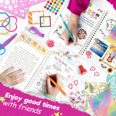 ADUSRIZ DIY journal kit accessories display with frames and clips for stylish layouts.