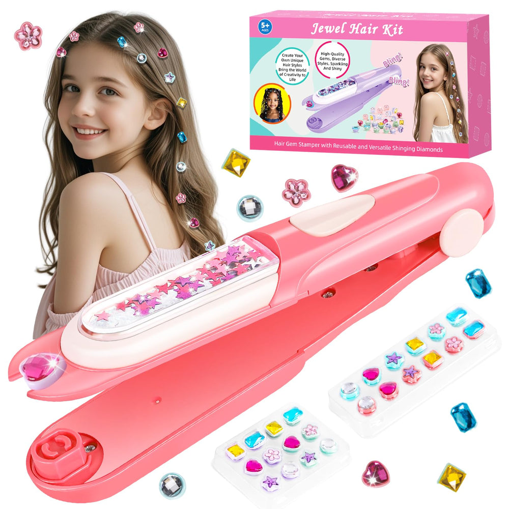 ADXVR Hair Gem Stamper Tool applying sparkling diamonds for a bold look