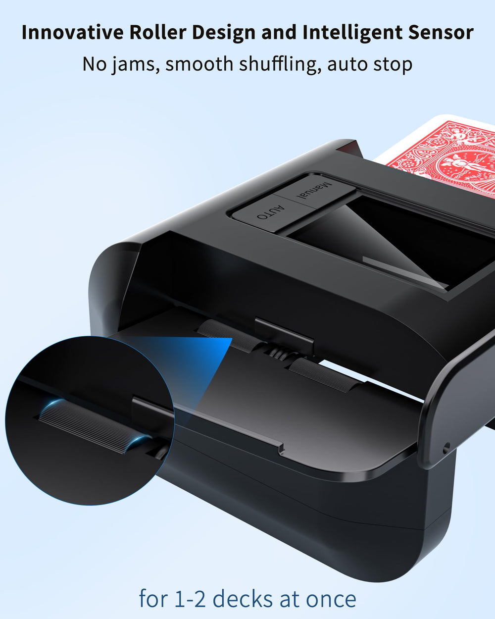 ADZERD universal compatibility supports many card games and longer cards