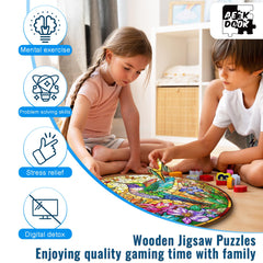 Aeekdook completed puzzle doubles as home decor after finishing.