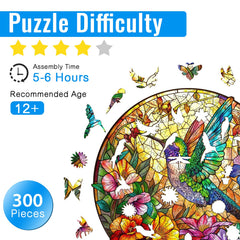 Aeekdook wooden puzzle support included for stable display.