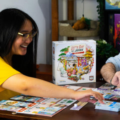 AEG Let's Go! to Japan gift-ready packaging and vibrant art for memorable game nights.