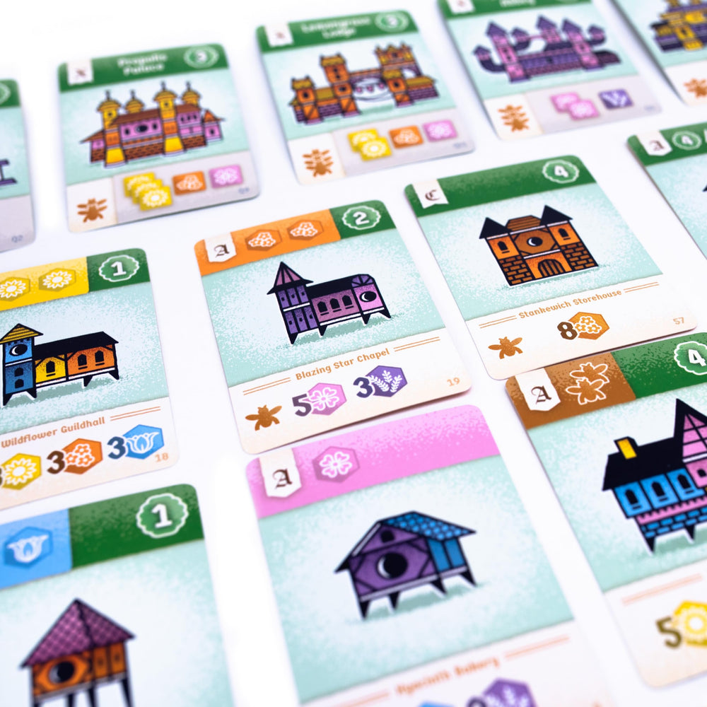 AEG Propolis queen reference card guides thematic goals during play.