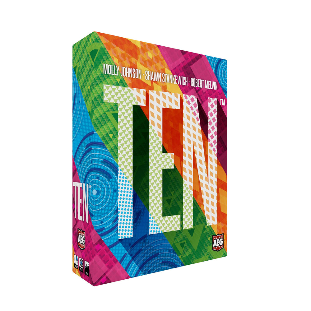 AEG Ten box and deck ready for a quick family game night.