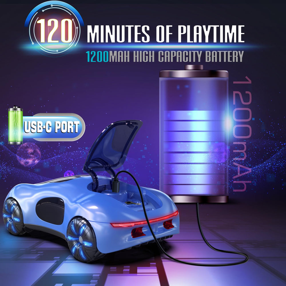 AEROQUEST 360‑spin stunt in action with lights and sounds.