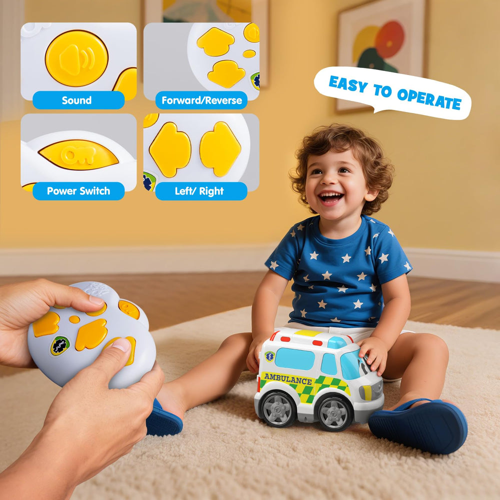 AEROQUEST Ambulance cabin detail highlights kid-friendly controls.
