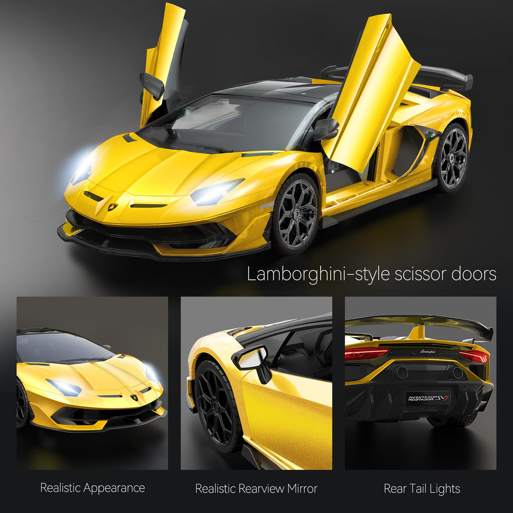 AEROQUEST Lamborghini RC car battery access for easy setup and charging.