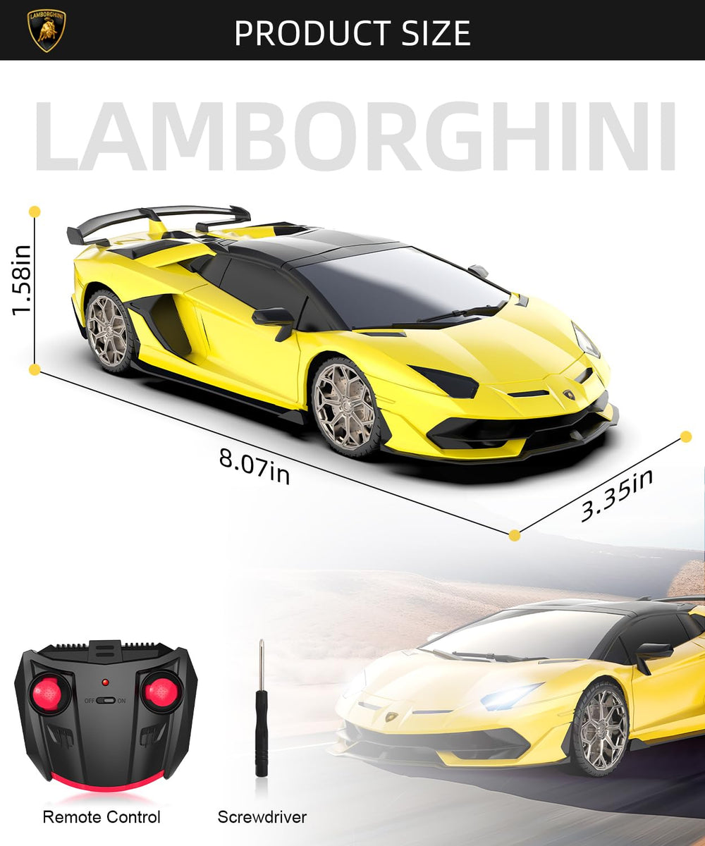AEROQUEST Lamborghini RC car packaging for a gift-ready presentation.