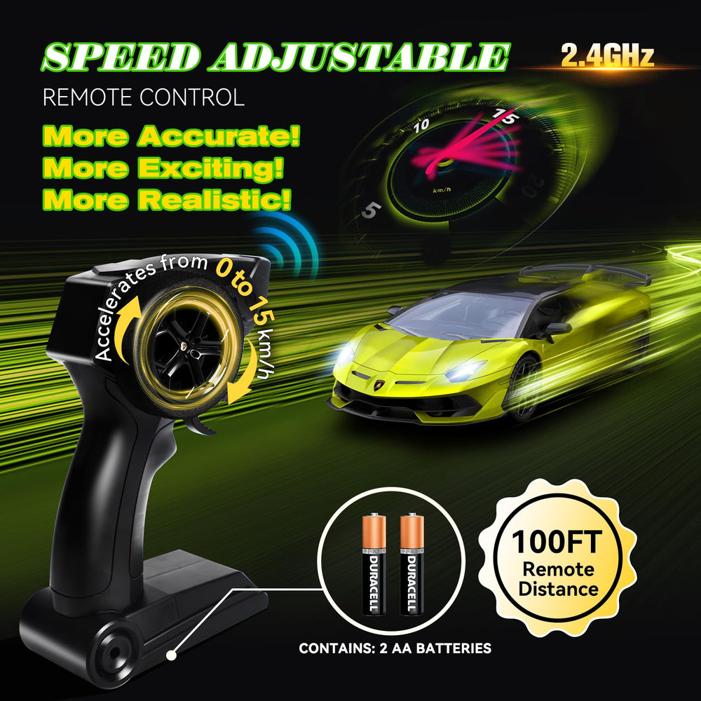 Aeroquest Lamborghini RC Car realistic side mirrors for precision steering