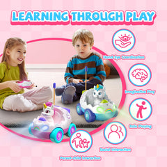 AEROQUEST Unicorn RC toy safety design with rounded edges for gentle play.