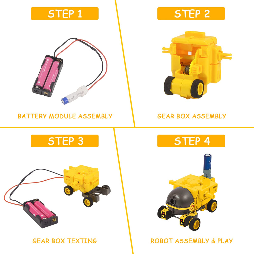 AESGOGO abs-plastic-parts kit for sturdy building and long-lasting STEM play.