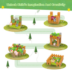 AESGOGO animal modules invite storytelling with cows dogs and chickens