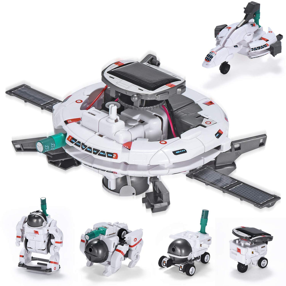 AESGOGO Space Fleet space station model for STEM play, durable ABS and creative exploration.