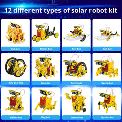 AESGOGO stem robot building steps guide clear instructions.