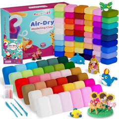 Aestd-ST air dry clay 90 colors kit close-up, vibrant hues for creative play.