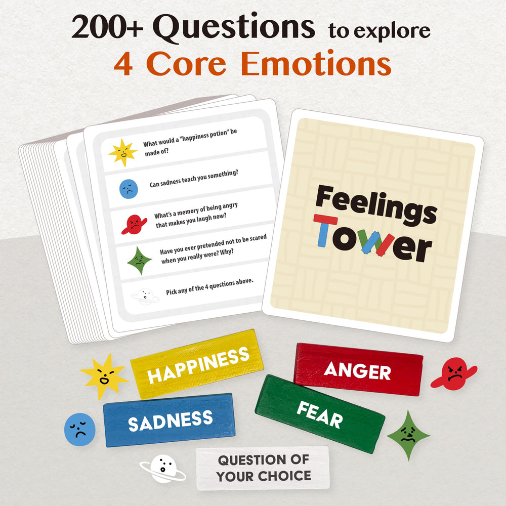 AESTHEC Feelings Tower used in a therapy session with kids