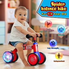 Aetyni balance bike with non-slip TPU handles enhances grip and safety.