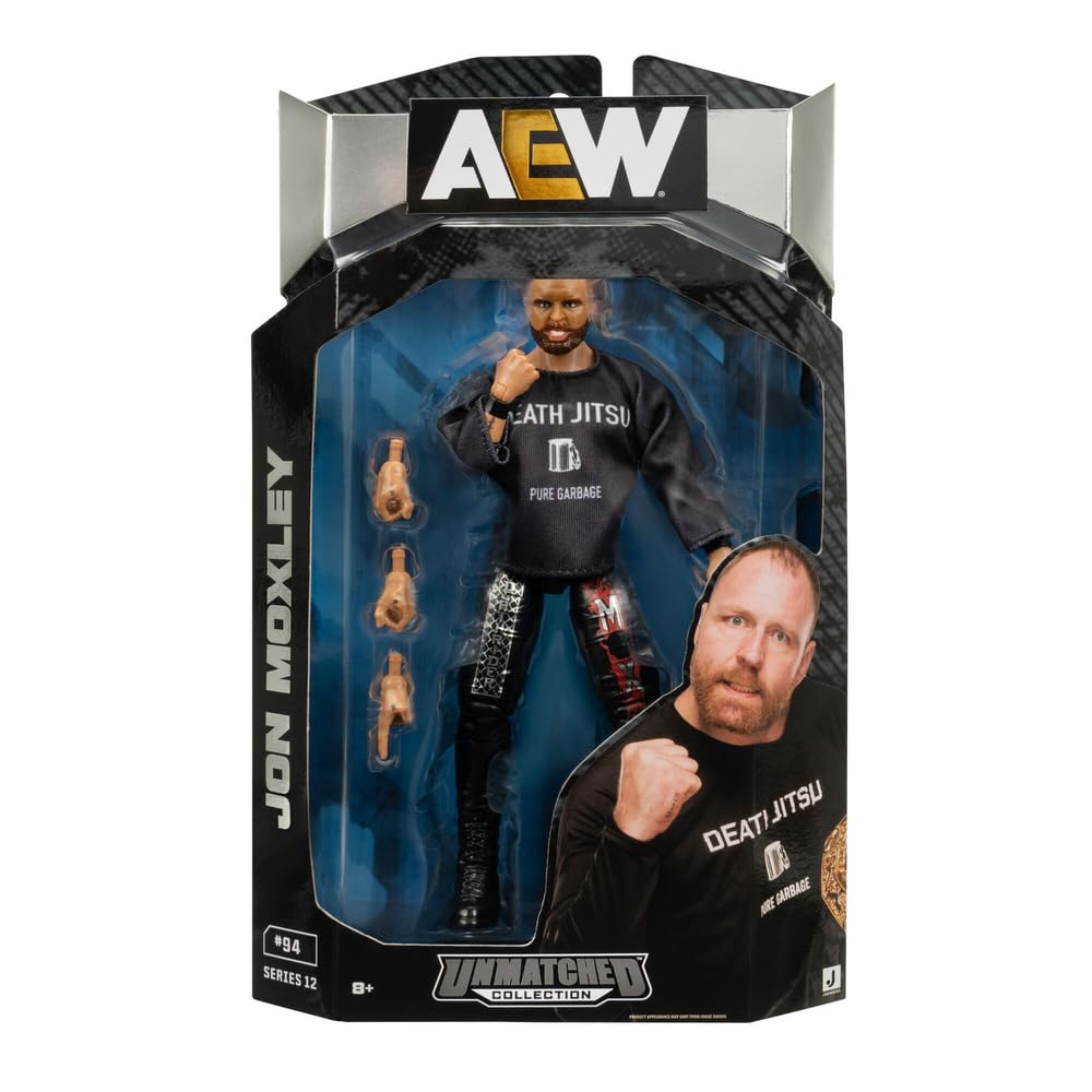 AEW Jon Moxley Unmatched Series 12 headscan for dynamic pose display.