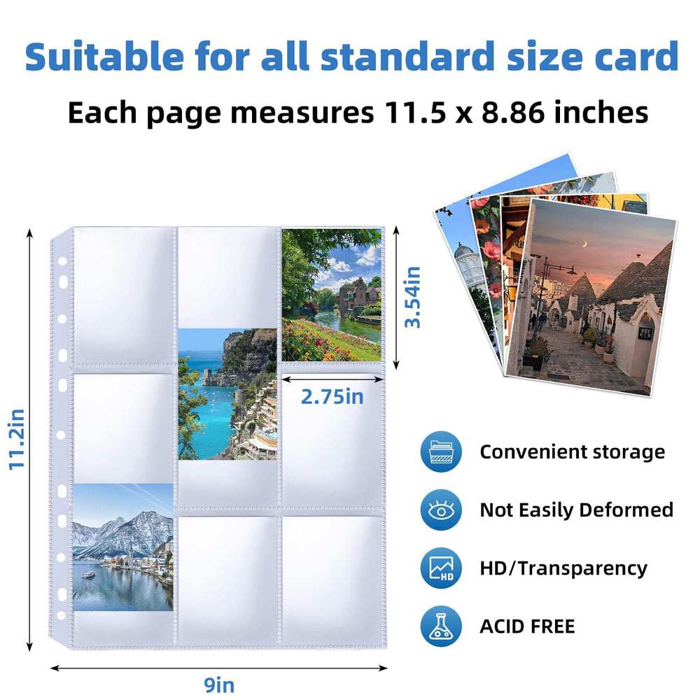 Affisure 100-page binder set keeps 1800 cards neatly organized.
