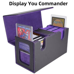 AFIING 3-in-1 card storage with dice box for game night essentials