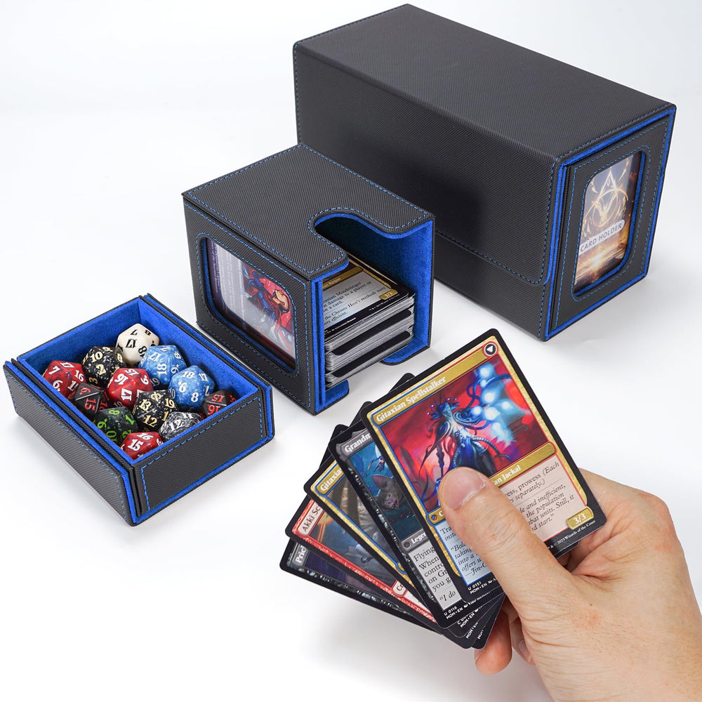 AFIING MTG Commander box durable outer surface with anti-slip feel.