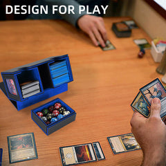 AFIING MTG Commander box toploader compatibility with common sleeves.