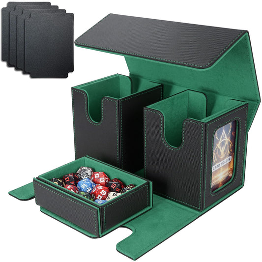 AFIING MTG Commander box front view with magnetic closure for quick access.