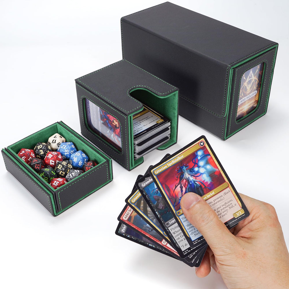 AFIING MTG Commander table-ready storage in use at game night.