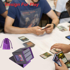 AFIING MTG deck box is compact and lightweight for easy one-handed carry.