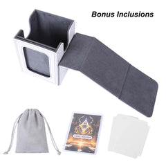 PU leather shell protects cards during transport with magnets