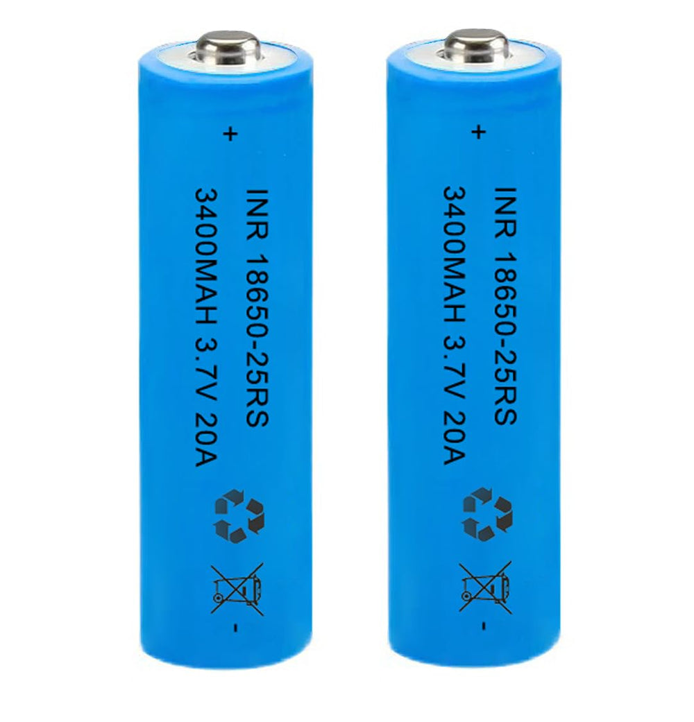 AFSONGOO 18650 button-top battery side view, reliable power for headlamps and RC toys.