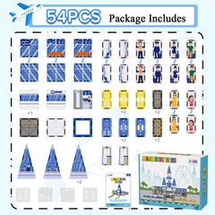 AFUNX Magnetic Tiles 54pcs set — a complete set for creative projects and playdates.