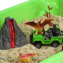 AGENTLAN Dino Adventure Jeep and figures for role-play fun.