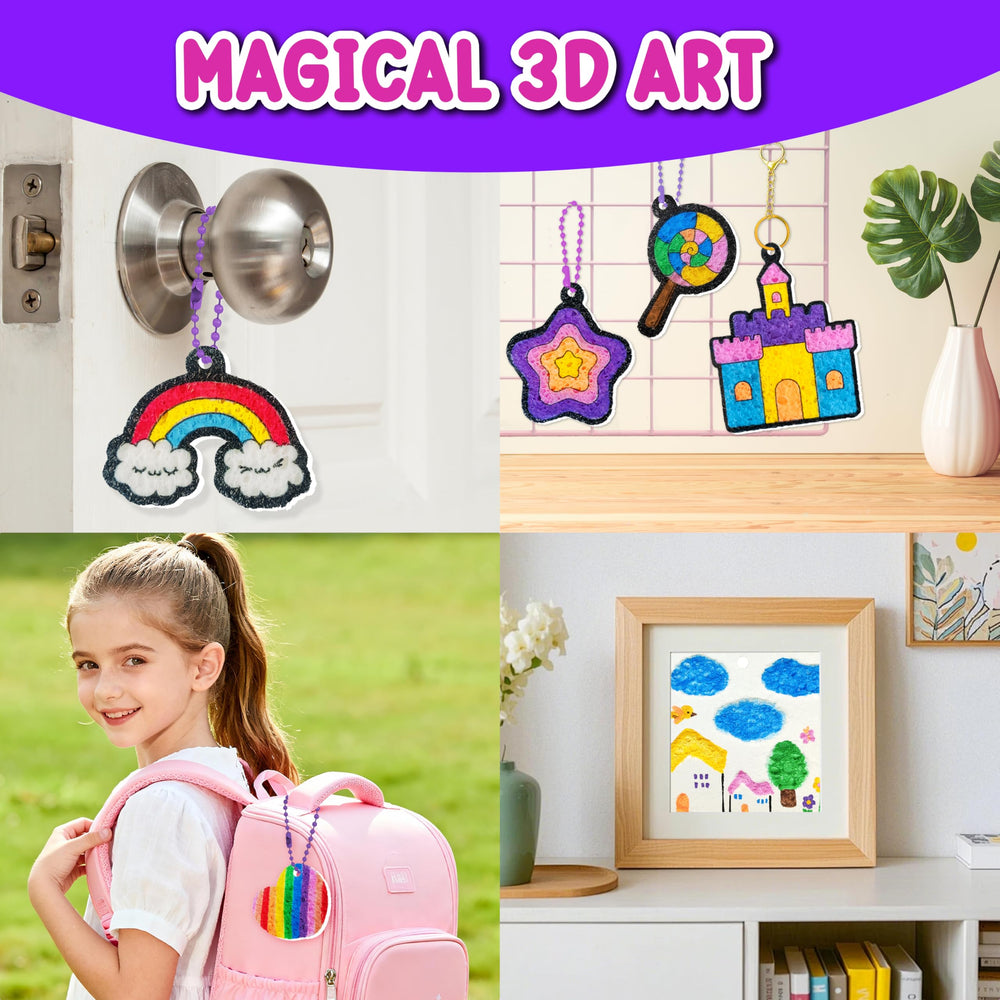 AGENTLAN Magic Puff Kit classroom scene showcases versatile craft for kids 4+.
