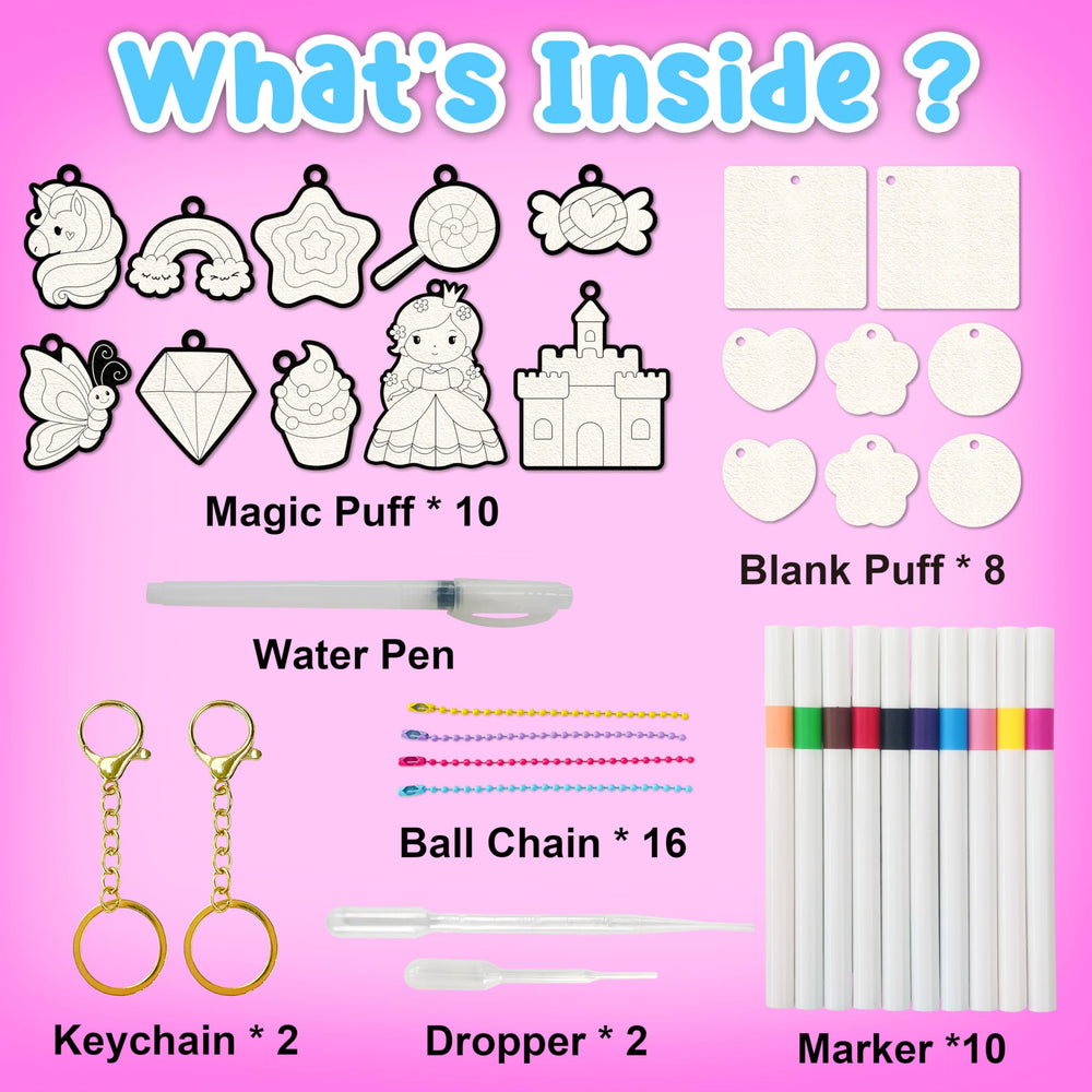AGENTLAN Magic Puff Kit droplets demonstrate easy activation to reveal art.