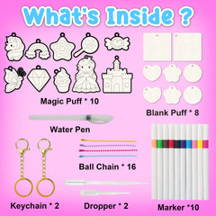 AGENTLAN Magic Puff Kit droplets demonstrate easy activation to reveal art.