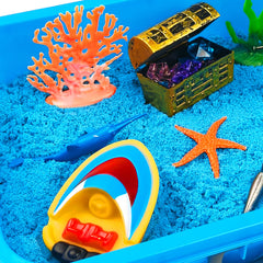 AGENTLAN Ocean Sensory Bin sensory sand for textured play.