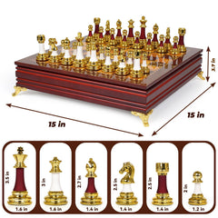 Agirlgle chess set on an office desk for quick, focused games.