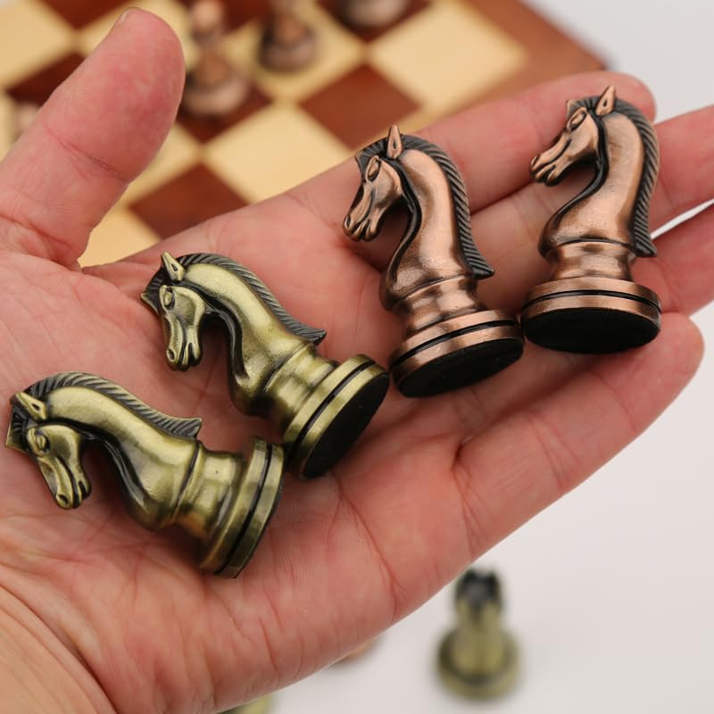 Agirlgle portable chess set ready for travel or daily use.