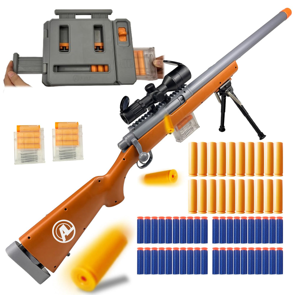 AGM MASTECH M24 soft bullet toy gun with shell ejecting design for realistic play outdoors