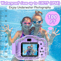 Agoigo Kids Camera with 32GB card, ample storage for memories.