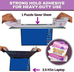 AGREATLIFE self-adhesive hangers included for easy display of preserved puzzles.