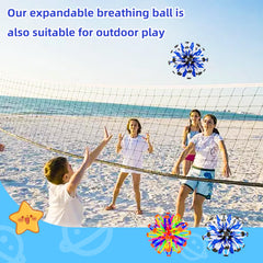 AGSIXZLAN ABS breathing ball in use for deep breathing and stress relief