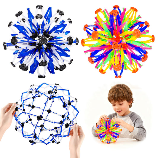 AGSIXZLAN colorful expansion sphere in hands for calming mindfulness and focus