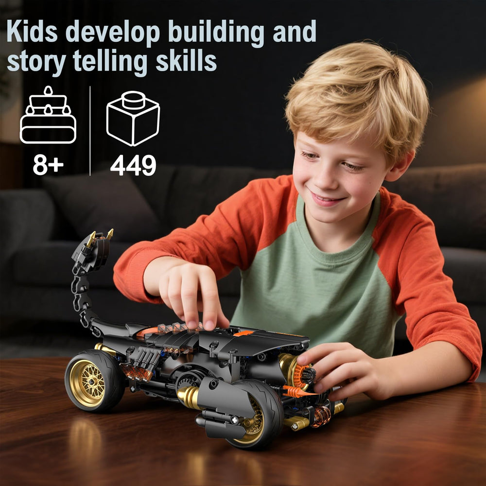 AGV Cici Speed Champions scorpion-tail detail adds realism for imaginative play