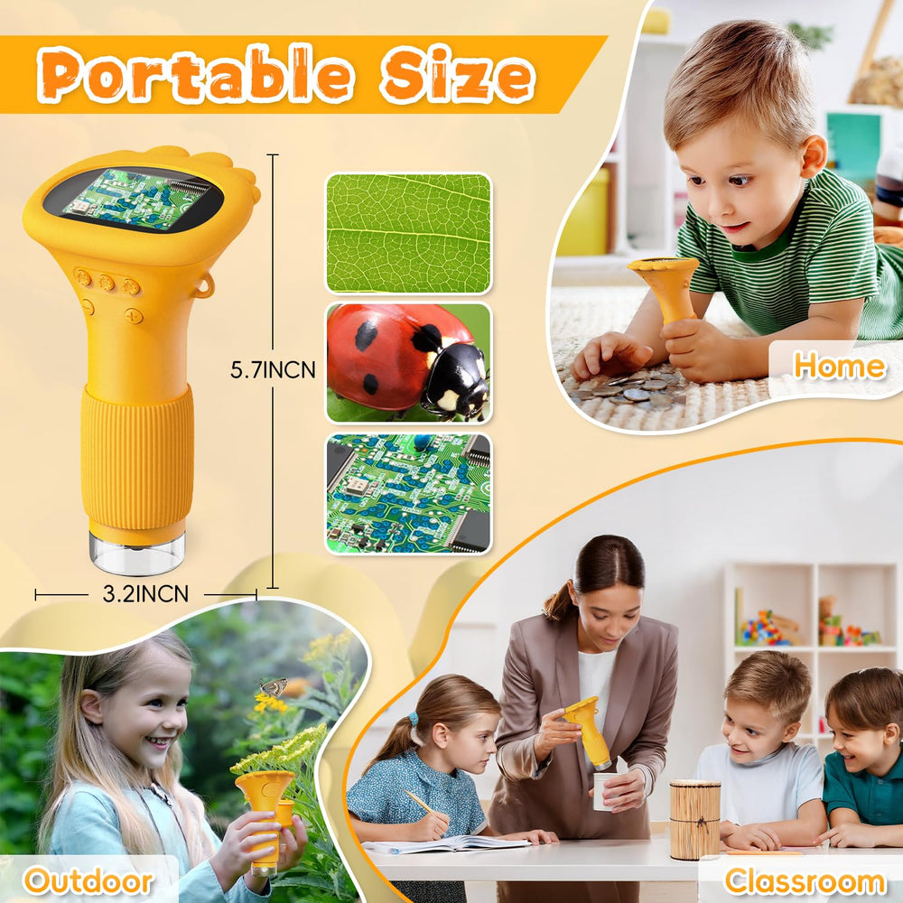 Ahalfcit includes microscope, lanyard, USB cable, and user manual for easy setup.